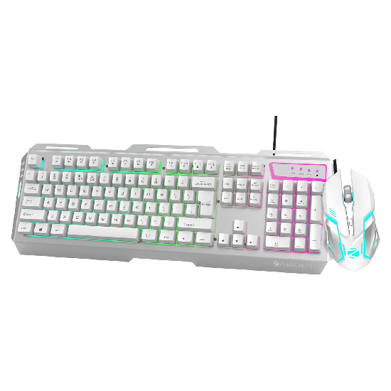 Zebronics Transformer Gaming Keyboard & Mouse Combo (White)